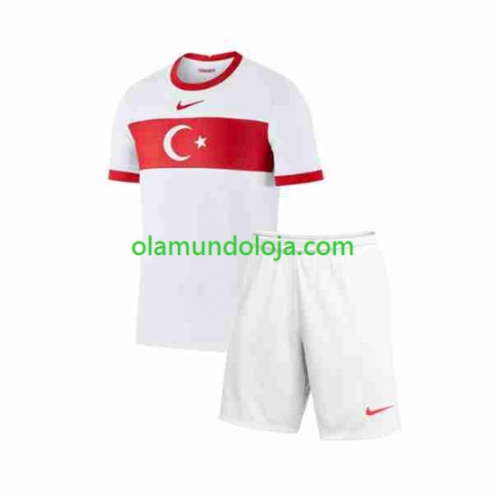 Camisola Turquia Criança Equipamento Primeiro 2023-2024 Manga Curta